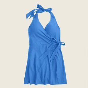 J. Crew Blue Swim Coverup with Elegant Wrap Design